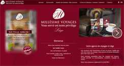 Desktop Screenshot of millesimevoyages.be