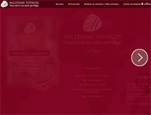 Tablet Screenshot of millesimevoyages.be